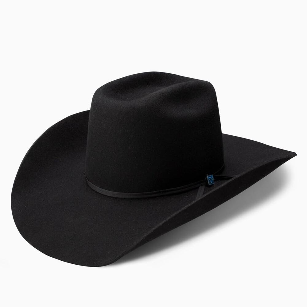 Resistol 3X 9th Round Cody Johnson Cowboy Hat Black Size 7 1/4 Used No Pin
